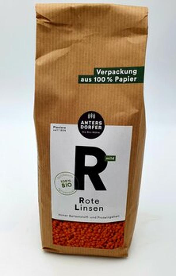 Produktfoto zu Rote Linsen 500g